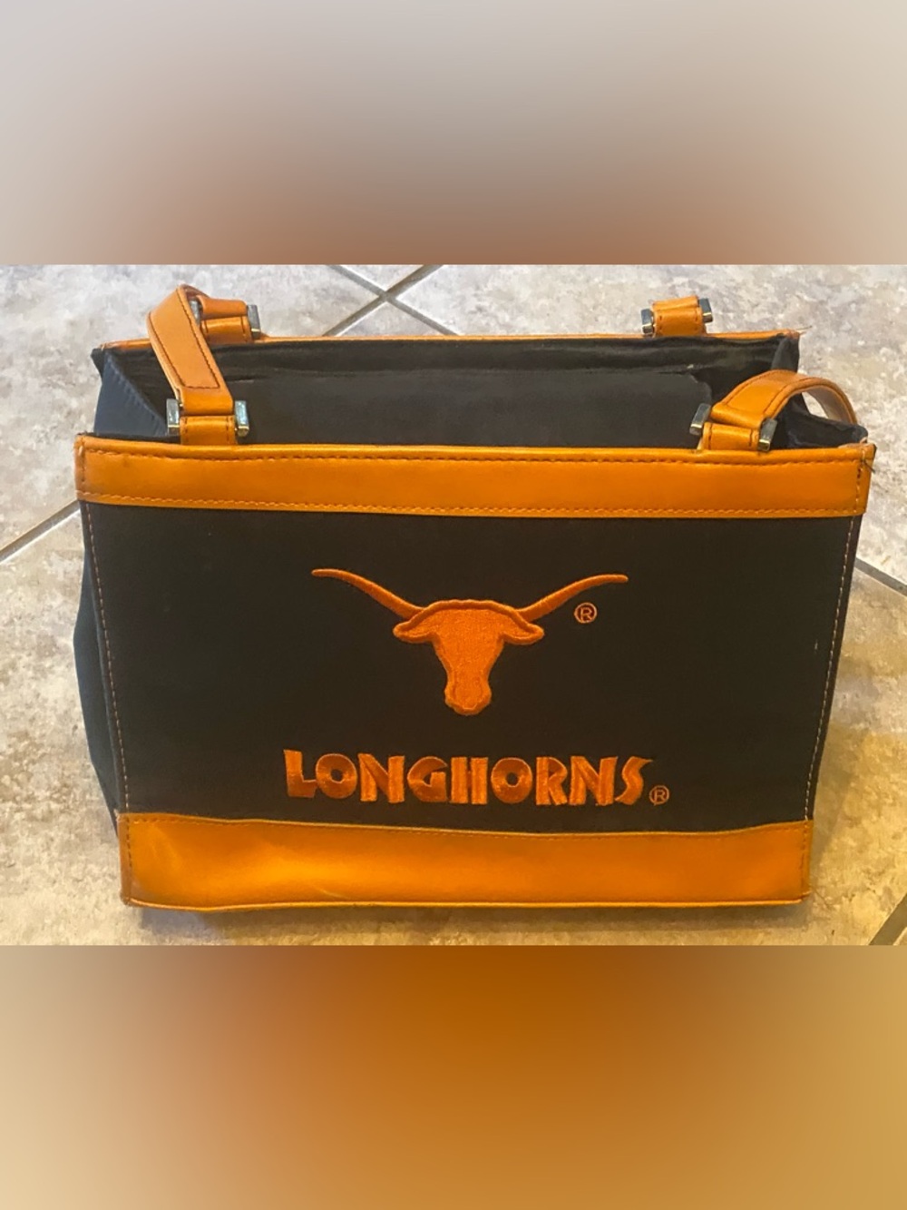 Black and Orange Texas Longhorns Purse